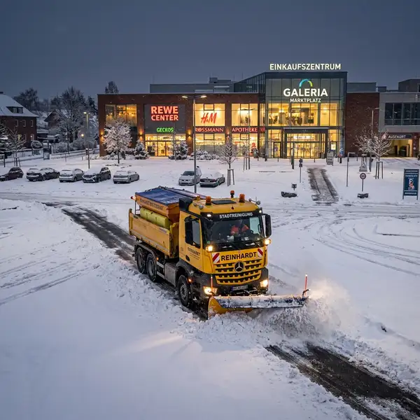 Winterdienst Einkaufszentrum Frankfurt